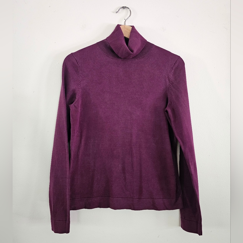 Ann Taylor Silk Blend Turtlneck Small
